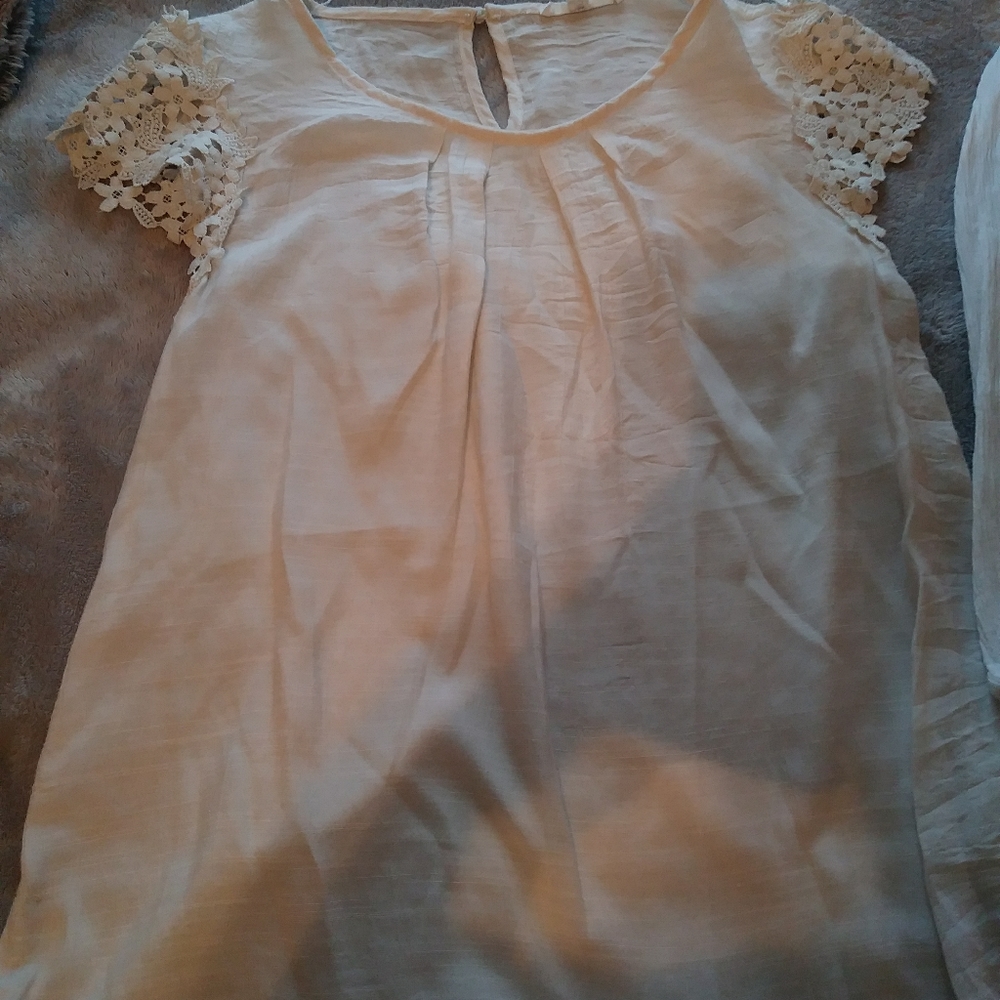 2 white blouses
